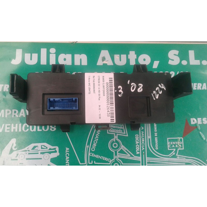 Recambio de mando climatizador para citroen c3 1.4 hdi sx plus referencia OEM IAM 96588239XT  VALEO