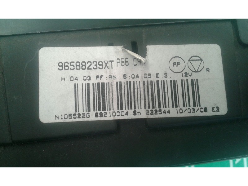 Recambio de mando climatizador para citroen c3 1.4 hdi sx plus referencia OEM IAM 96588239XT  VALEO