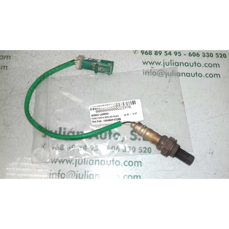 Recambio de sonda lambda para ford fiesta berlina studio referencia OEM IAM 198AB9F472BB  2 + 2 PINES