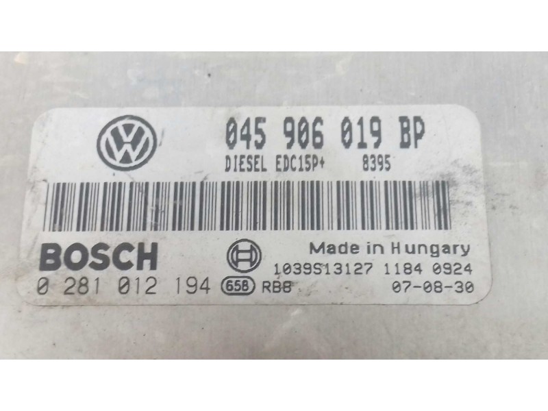 Recambio de centralita motor uce para volkswagen polo (9n3) edition referencia OEM IAM 045906019BP 0281012194 KIT - BOSCH