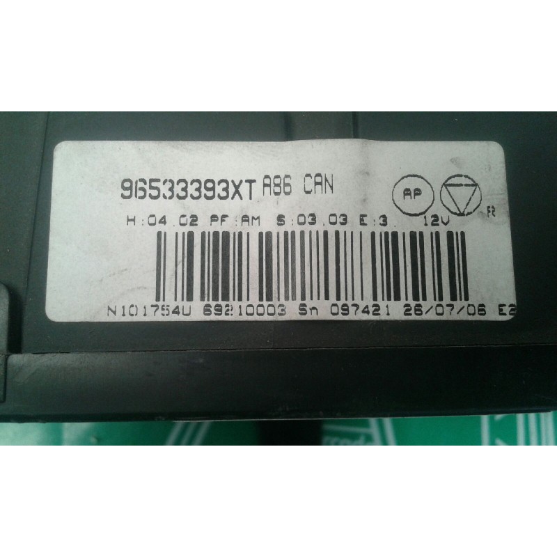 Recambio de mando climatizador para citroen c3 1.4 hdi exclusive referencia OEM IAM 96533393XT  VALEO