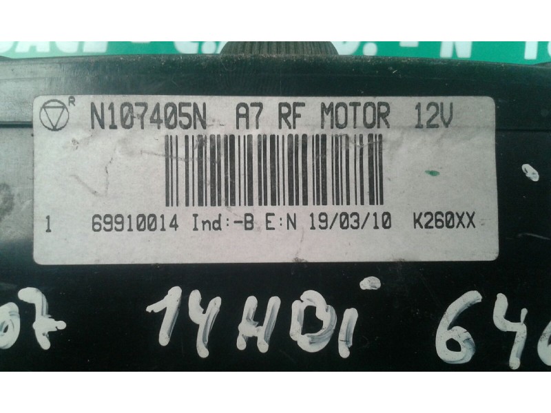 Recambio de mando climatizador para peugeot 207 confort referencia OEM IAM N107405N 69910014 VALEO