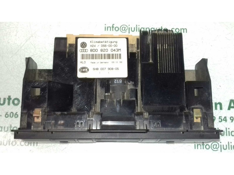 Recambio de mando climatizador para audi a4 berlina (b5) 1.9 tdi referencia OEM IAM 8D0857543A 5HB00790805 HELLA