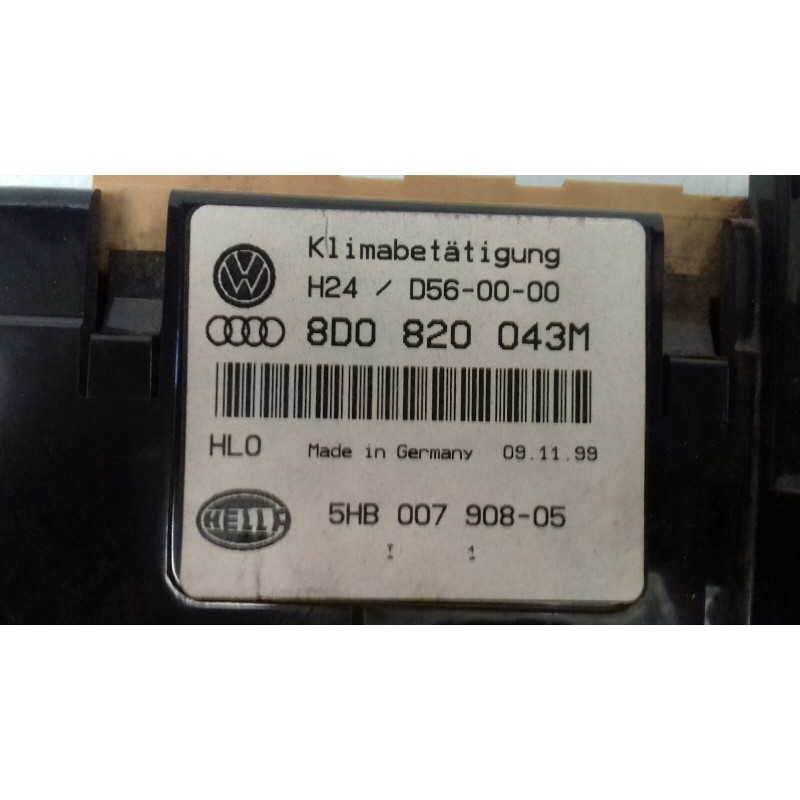 Recambio de mando climatizador para audi a4 berlina (b5) 1.9 tdi referencia OEM IAM 8D0857543A 5HB00790805 HELLA
