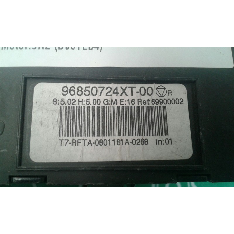 Recambio de mando climatizador para peugeot 308 confort referencia OEM IAM 96850724XT 69900002 VALEO