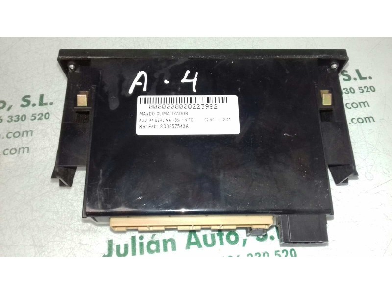 Recambio de mando climatizador para audi a4 berlina (b5) 1.9 tdi referencia OEM IAM 8D0857543A 5HB00790805 HELLA