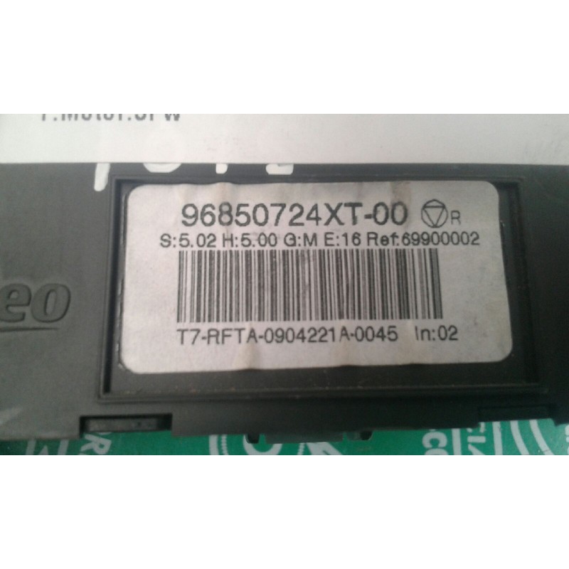 Recambio de mando climatizador para peugeot 308 active referencia OEM IAM 96850724XT 69900002 VALEO