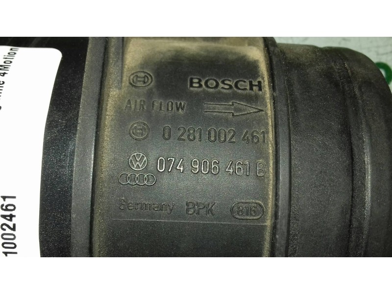 Recambio de caudalimetro para volkswagen golf v berlina (1k1) highline 4motion referencia OEM IAM 0281002461 074906461B BOSCH