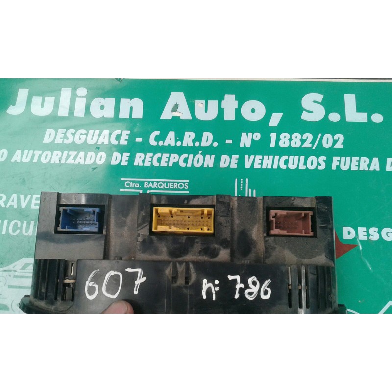 Recambio de mando climatizador para peugeot 607 (s1) básico referencia OEM IAM 96295526GV 664211P 387449