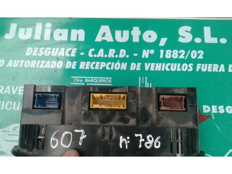 Recambio de mando climatizador para peugeot 607 (s1) básico referencia OEM IAM 96295526GV 664211P 387449