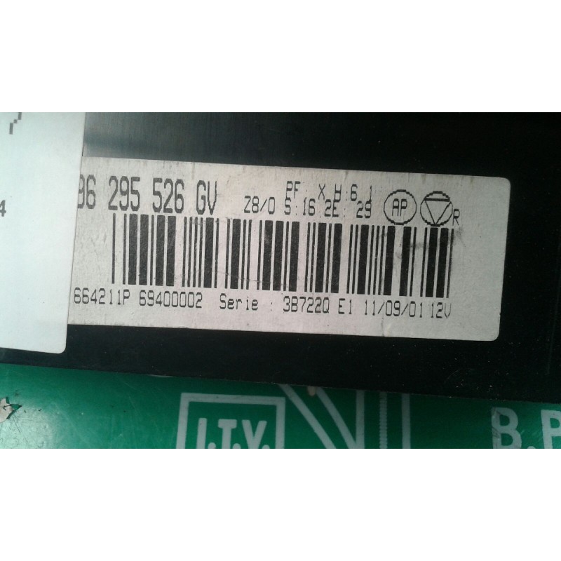 Recambio de mando climatizador para peugeot 607 (s1) básico referencia OEM IAM 96295526GV 664211P 387449