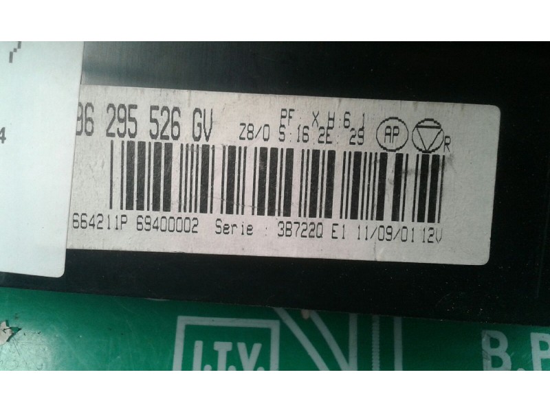 Recambio de mando climatizador para peugeot 607 (s1) básico referencia OEM IAM 96295526GV 664211P 387449