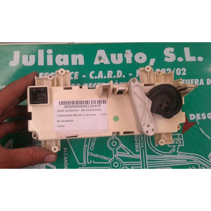 Recambio de mando calefaccion / aire acondicionado para citroen xsara berlina 1.6 16v chrono referencia OEM IAM 654524A 920460 V