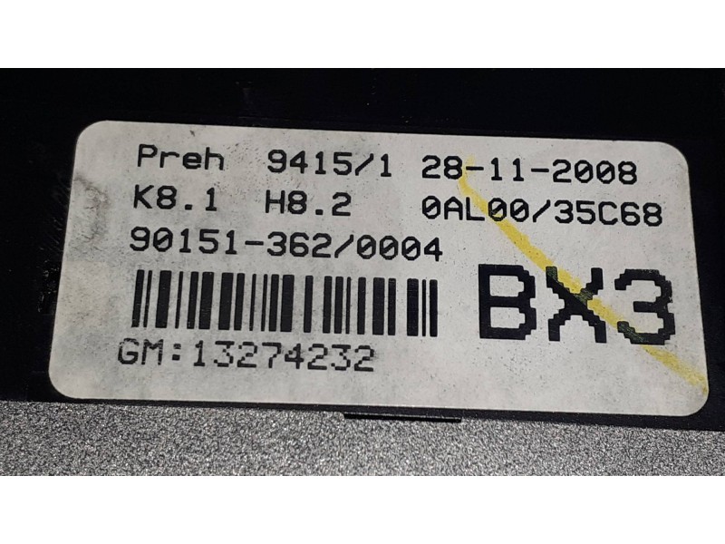 Recambio de mando climatizador para opel astra h ber. cosmo referencia OEM IAM 13274232 90151362 901513620004