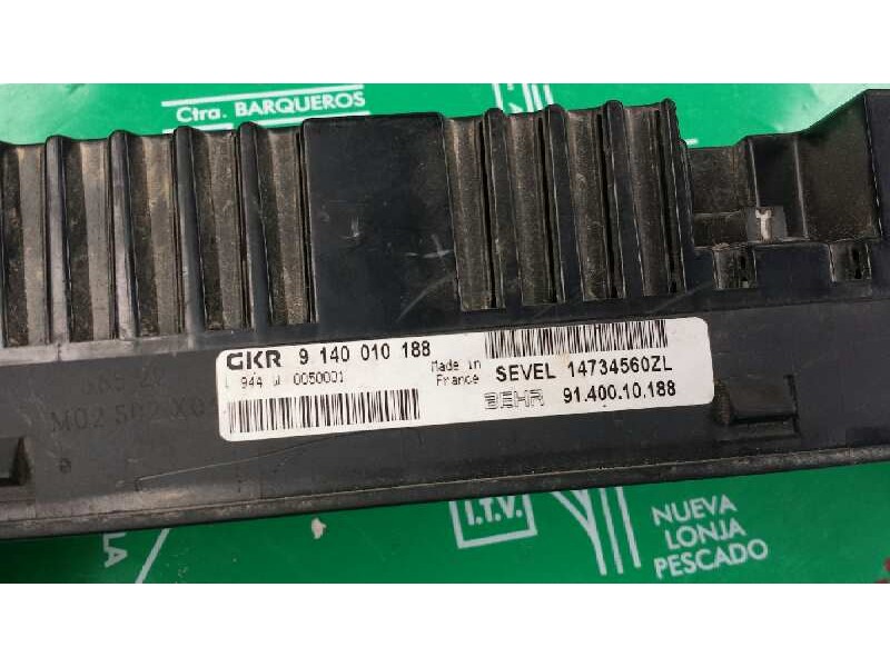 Recambio de mando climatizador para peugeot 806 sr referencia OEM IAM 14734560ZL 9140010188 BEHR