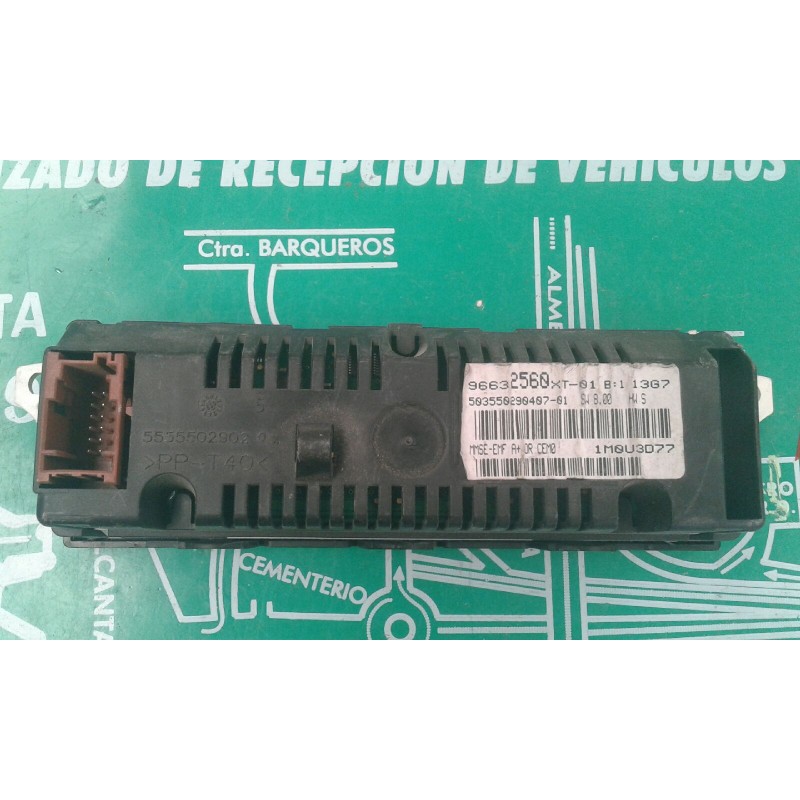 Recambio de pantalla multifuncion para citroen c3 1.4 hdi audace referencia OEM IAM 96632560XT 1M0U3D77 