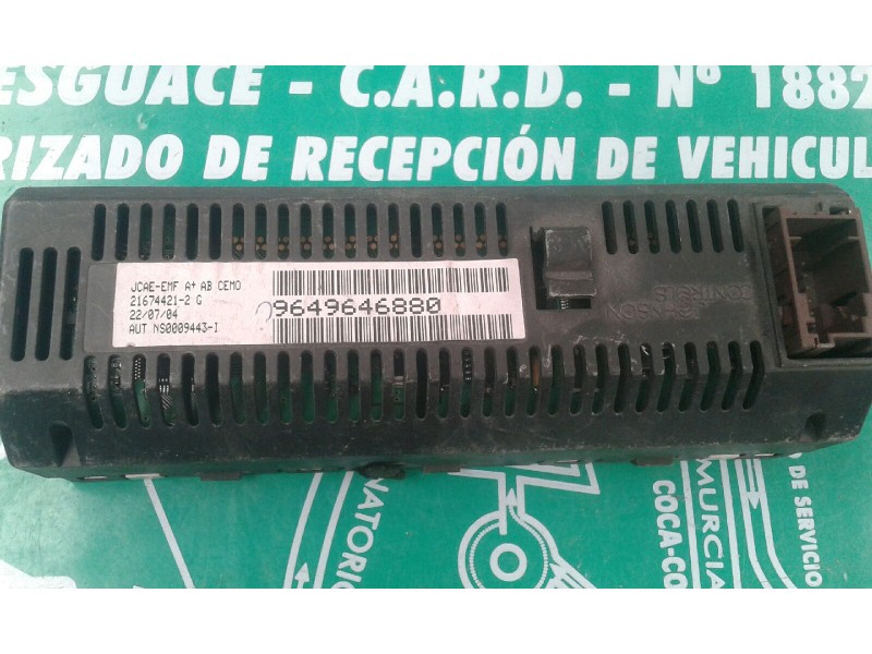 Recambio de pantalla multifuncion para citroen c4 berlina exclusive referencia OEM IAM 9649646880  