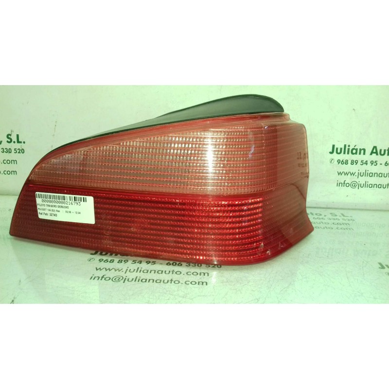 Recambio de piloto trasero derecho para peugeot 106 (s2) max referencia OEM IAM 2274D VALEO 