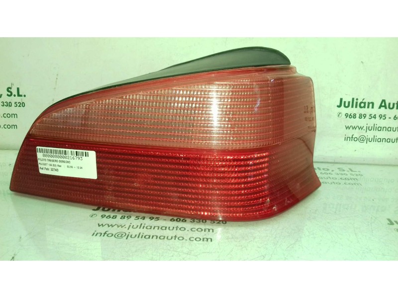 Recambio de piloto trasero derecho para peugeot 106 (s2) max referencia OEM IAM 2274D VALEO 