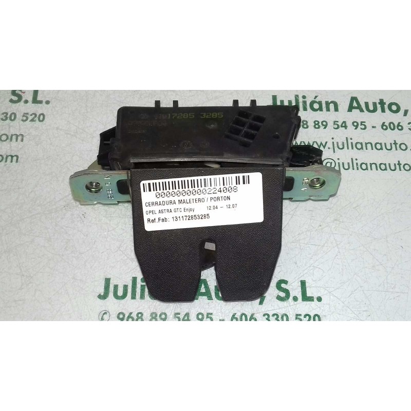 Recambio de cerradura maletero / porton para opel astra gtc enjoy referencia OEM IAM 131172853285 495058724 BROSE