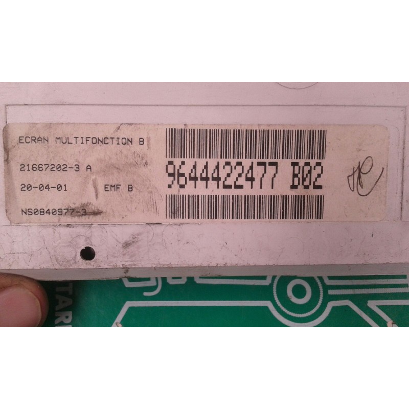 Recambio de pantalla multifuncion para citroen c5 berlina 2.0 hdi magic referencia OEM IAM 9644422477 NS0840977-3 21667202-3