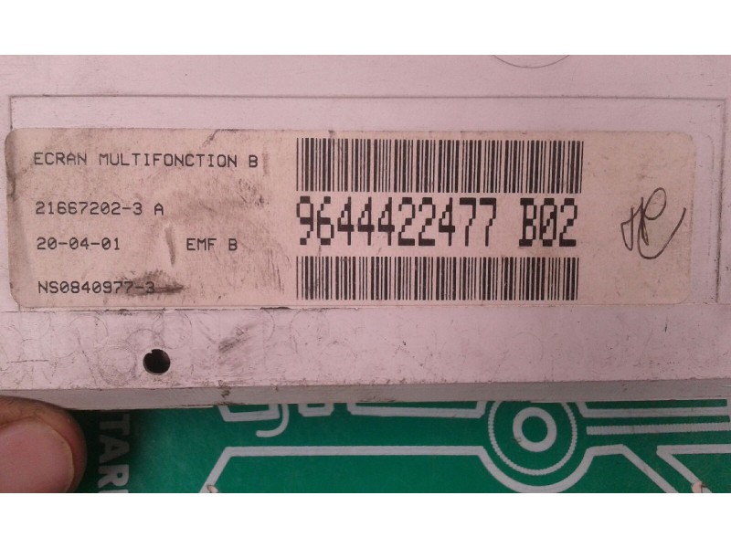 Recambio de pantalla multifuncion para citroen c5 berlina 2.0 hdi magic referencia OEM IAM 9644422477 NS0840977-3 21667202-3