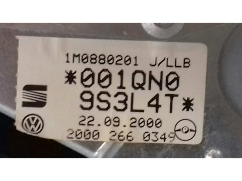 Recambio de airbag delantero izquierdo para seat leon (1m1) signo referencia OEM IAM 1M0880201NFKZ 6013175 X51L843ZATS