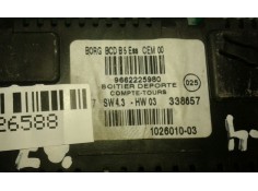 Recambio de pantalla multifuncion para citroen c4 berlina exclusive referencia OEM IAM 9662225980   2