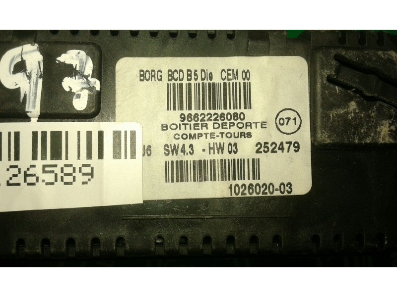 Recambio de pantalla multifuncion para citroen c4 berlina collection referencia OEM IAM 9662226080  