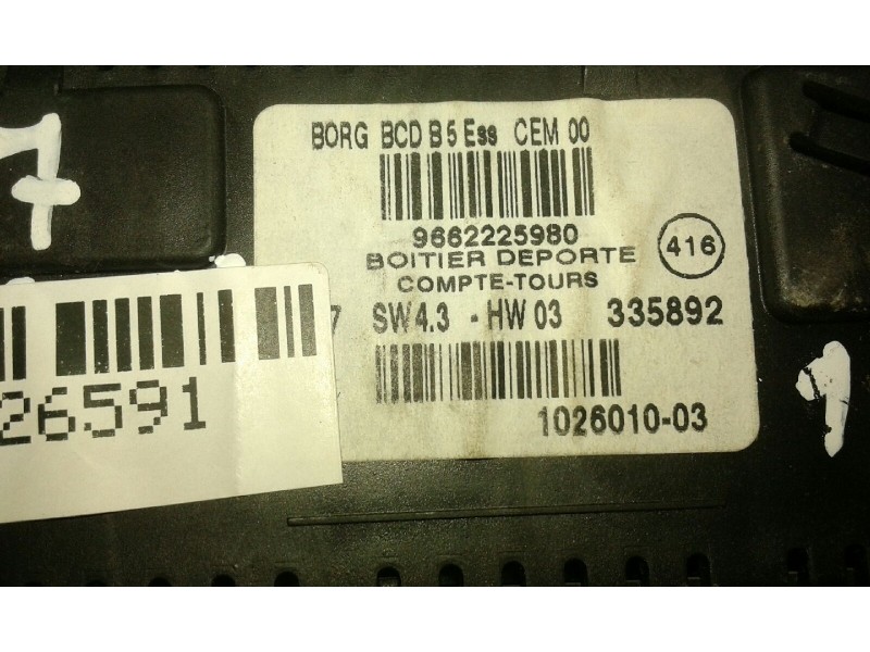 Recambio de pantalla multifuncion para citroen c4 berlina lx referencia OEM IAM 9662225980  