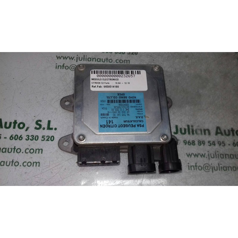 Recambio de modulo electronico para citroen c2 furio referencia OEM IAM 9659514180 6900000890A 