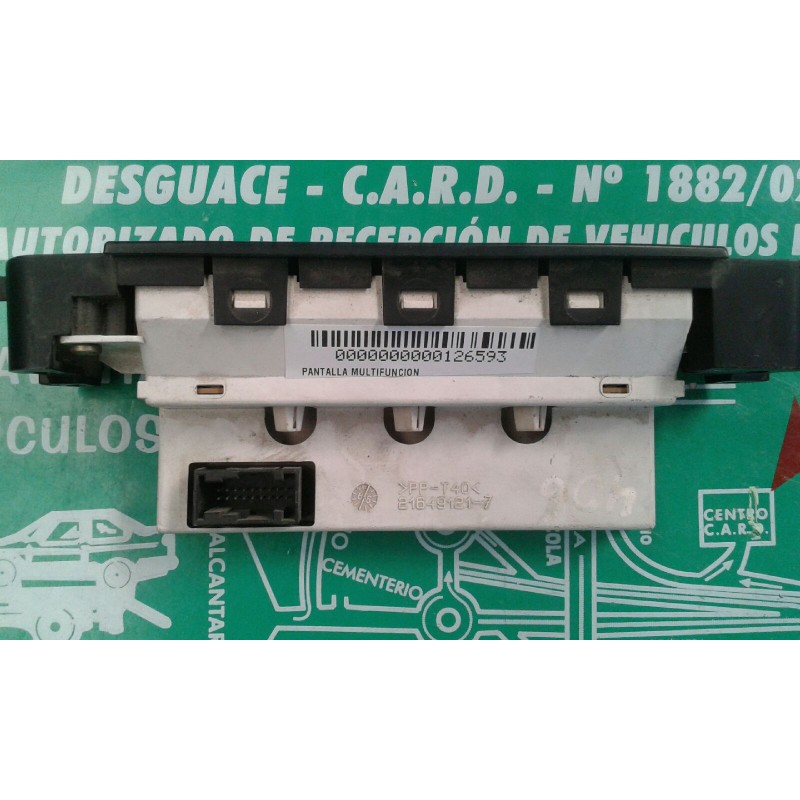 Recambio de pantalla multifuncion para peugeot 406 berlina (s1/s2) sldt referencia OEM IAM 9637850077D  