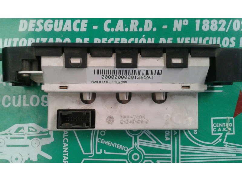 Recambio de pantalla multifuncion para peugeot 406 berlina (s1/s2) sldt referencia OEM IAM 9637850077D  