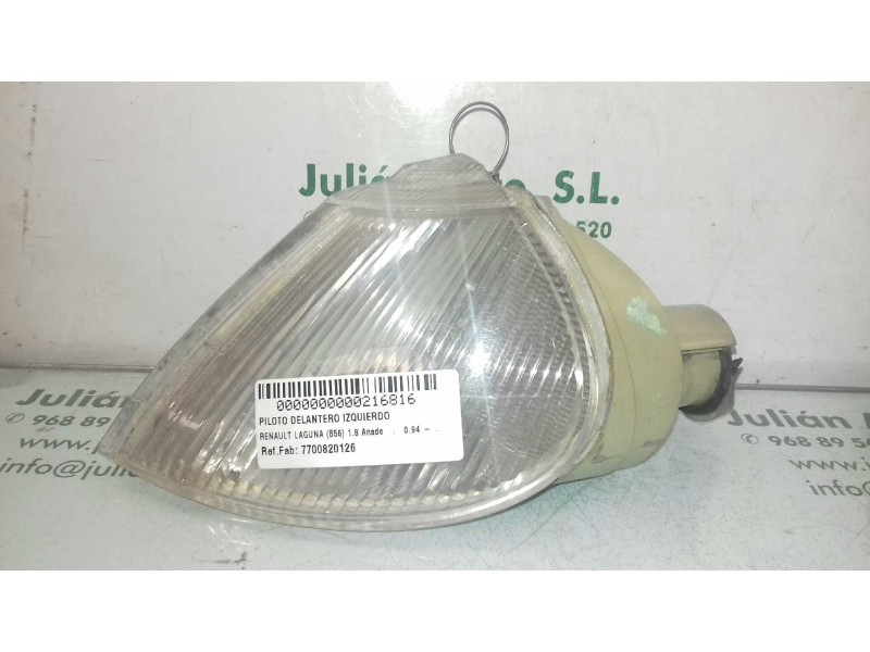 Recambio de piloto delantero izquierdo para renault laguna (b56) 1.8 anade referencia OEM IAM 7700820126 67625930 VALEO