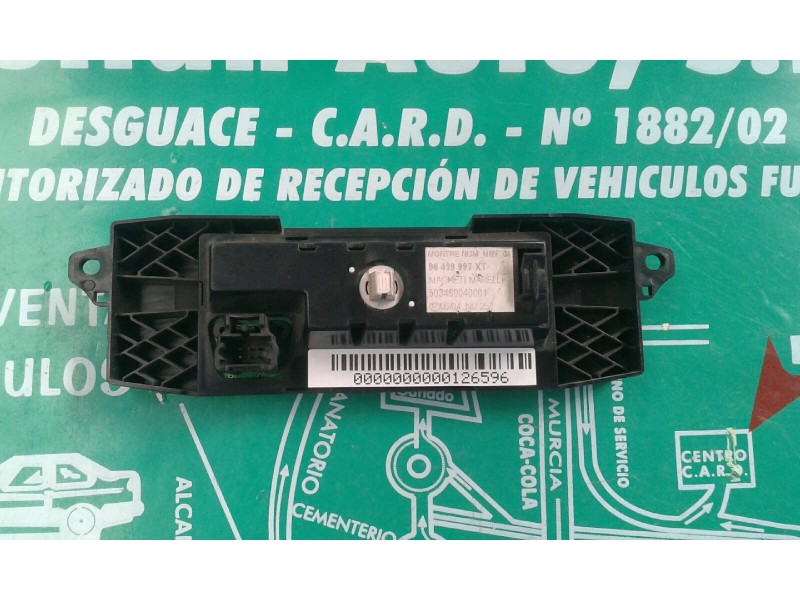 Recambio de pantalla multifuncion para citroen c3 1.4 16v audace referencia OEM IAM 96439997XT 503480040001 MAGNETI MARELLI