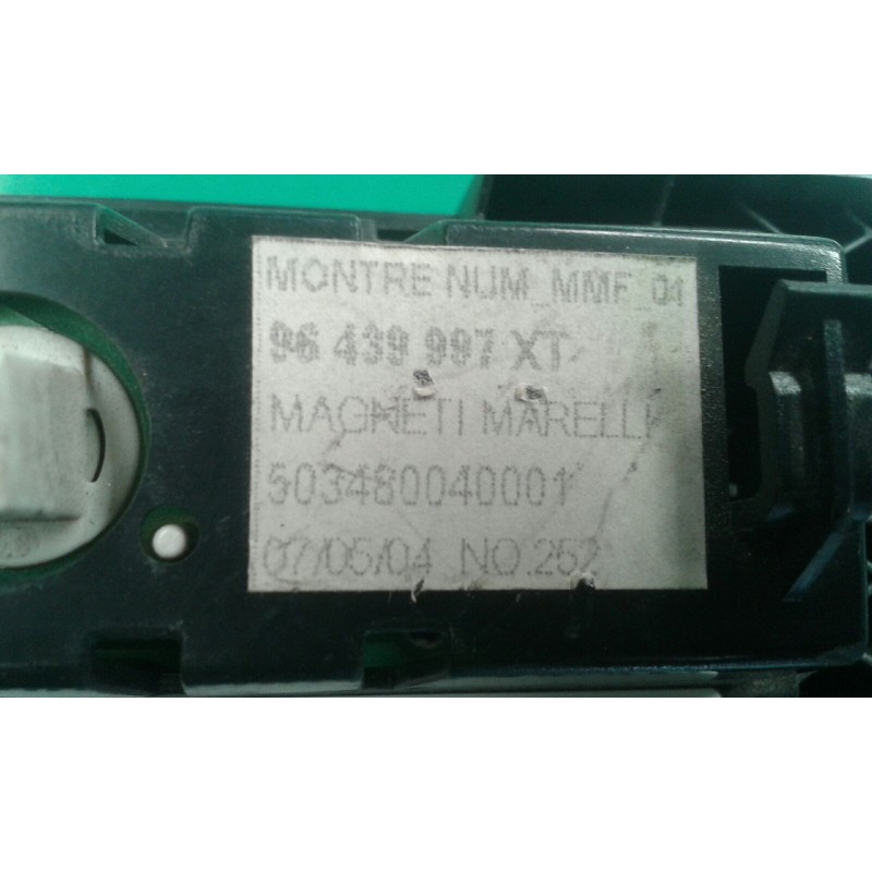 Recambio de pantalla multifuncion para citroen c3 1.4 16v audace referencia OEM IAM 96439997XT 503480040001 MAGNETI MARELLI