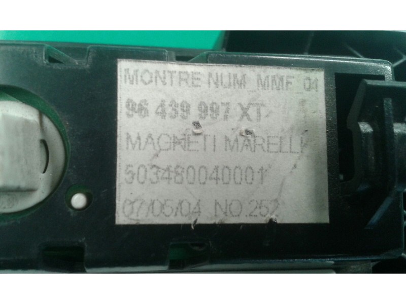 Recambio de pantalla multifuncion para citroen c3 1.4 16v audace referencia OEM IAM 96439997XT 503480040001 MAGNETI MARELLI