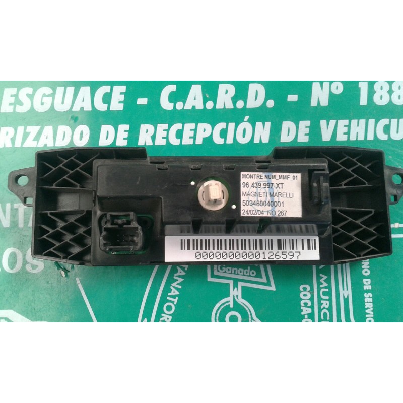 Recambio de pantalla multifuncion para citroen c3 1.4 collection referencia OEM IAM 96439997XT 503480040001 MAGNETI MARELLI
