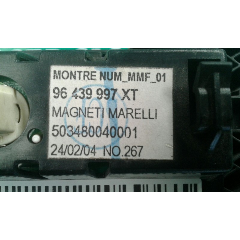 Recambio de pantalla multifuncion para citroen c3 1.4 collection referencia OEM IAM 96439997XT 503480040001 MAGNETI MARELLI