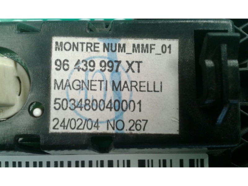 Recambio de pantalla multifuncion para citroen c3 1.4 collection referencia OEM IAM 96439997XT 503480040001 MAGNETI MARELLI