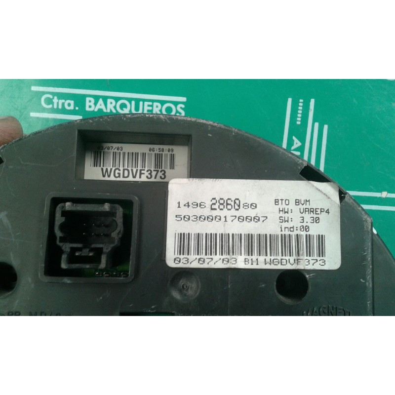 Recambio de pantalla multifuncion para peugeot 807 st pack referencia OEM IAM 1496286080 503000170007 WGDVF373