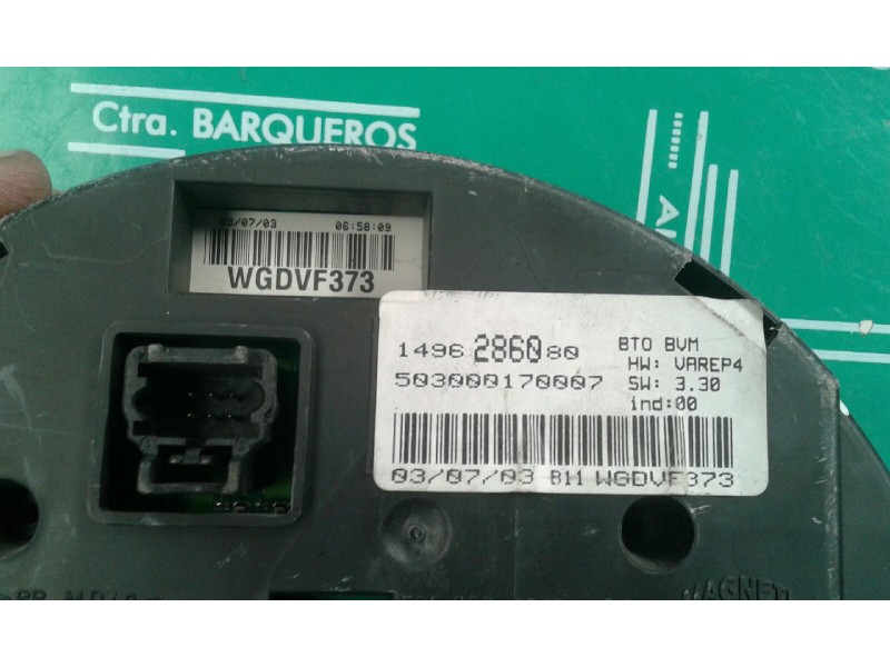 Recambio de pantalla multifuncion para peugeot 807 st pack referencia OEM IAM 1496286080 503000170007 WGDVF373