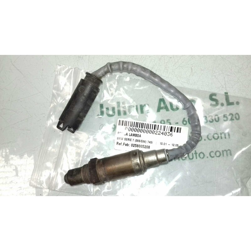 Recambio de sonda lambda para bmw serie 7 (e65/e66) 745i referencia OEM IAM 0258005208 75120730 4 PINES