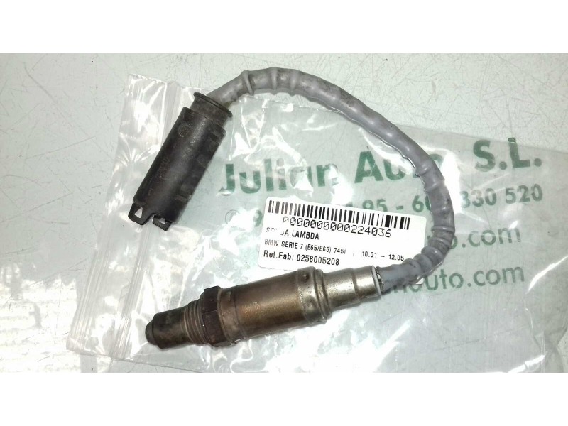 Recambio de sonda lambda para bmw serie 7 (e65/e66) 745i referencia OEM IAM 0258005208 75120730 4 PINES