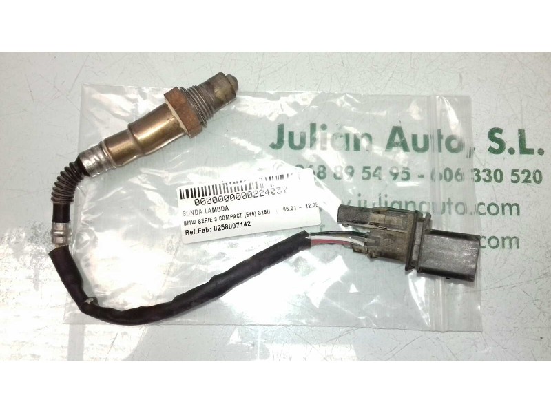 Recambio de sonda lambda para bmw serie 3 compact (e46) 316ti referencia OEM IAM 0258007142 7512975 