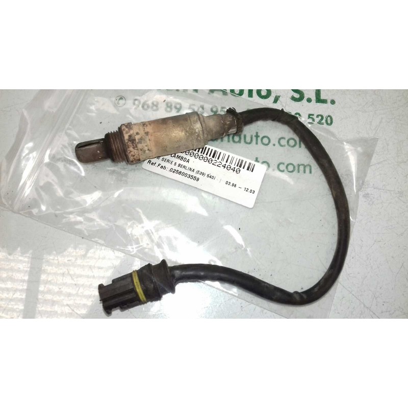 Recambio de sonda lambda para bmw serie 5 berlina (e39) 540i referencia OEM IAM 0258003559 12474069 BOSCH