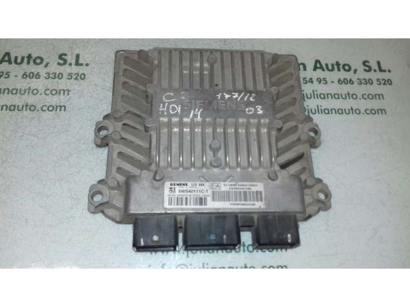 Recambio de centralita motor uce para citroen c2 furio referencia OEM IAM 5WS40111CT 9648624280 9653447380