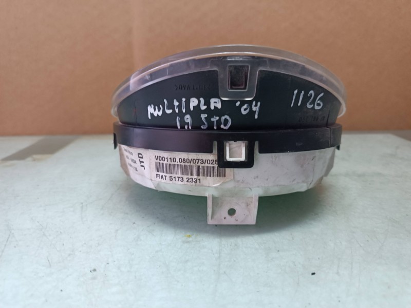 Recambio de cuadro instrumentos para fiat multipla (186) 1.9 jtd 110 elx eleganza referencia OEM IAM 110080073025 51732331 