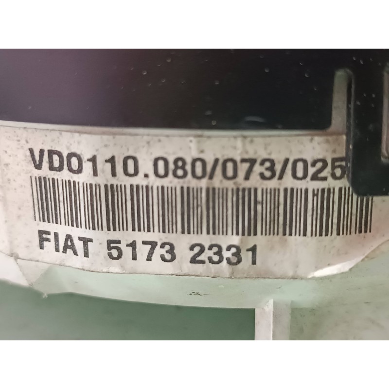 Recambio de cuadro instrumentos para fiat multipla (186) 1.9 jtd 110 elx eleganza referencia OEM IAM 110080073025 51732331 