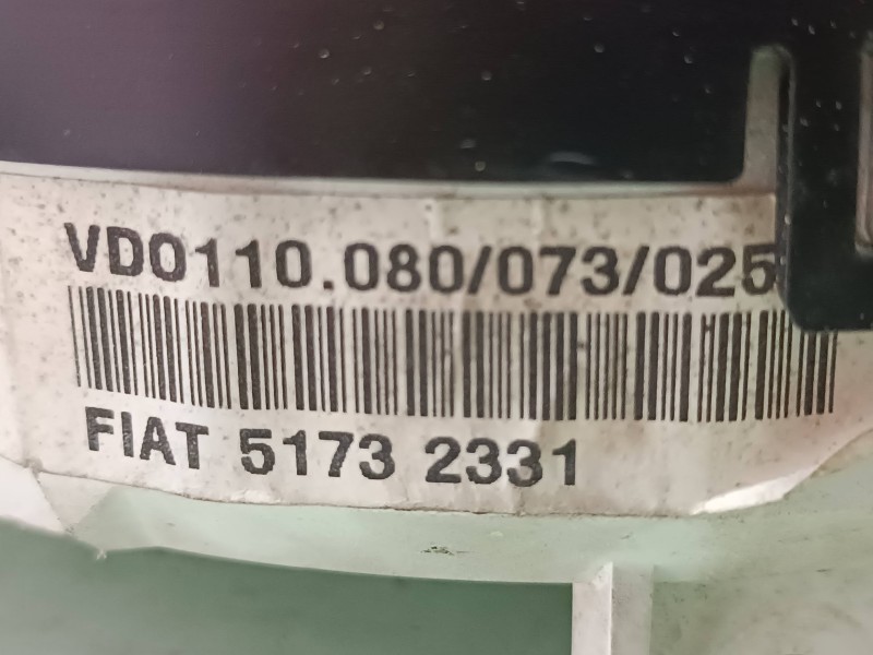 Recambio de cuadro instrumentos para fiat multipla (186) 1.9 jtd 110 elx eleganza referencia OEM IAM 110080073025 51732331 